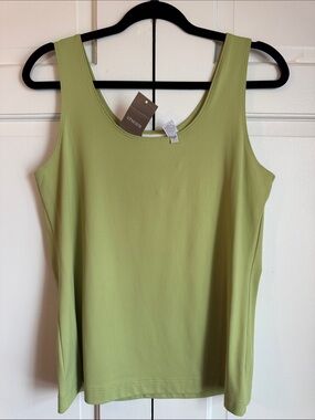 NWT Chico's Light Green Scoop Neck Tank Size 1 (S) Versatile!